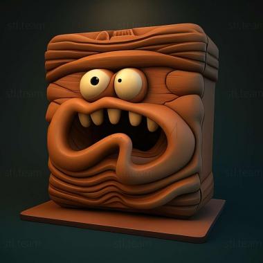 3D model Worms W.M.D game (STL)